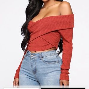 Off the shoulder top